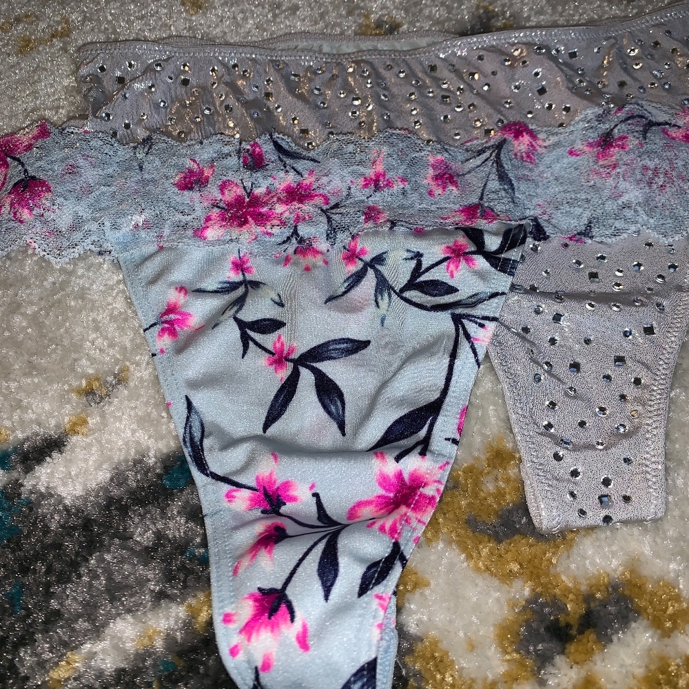 Victoria's Secret & PINK Thongs Gemstone Shine